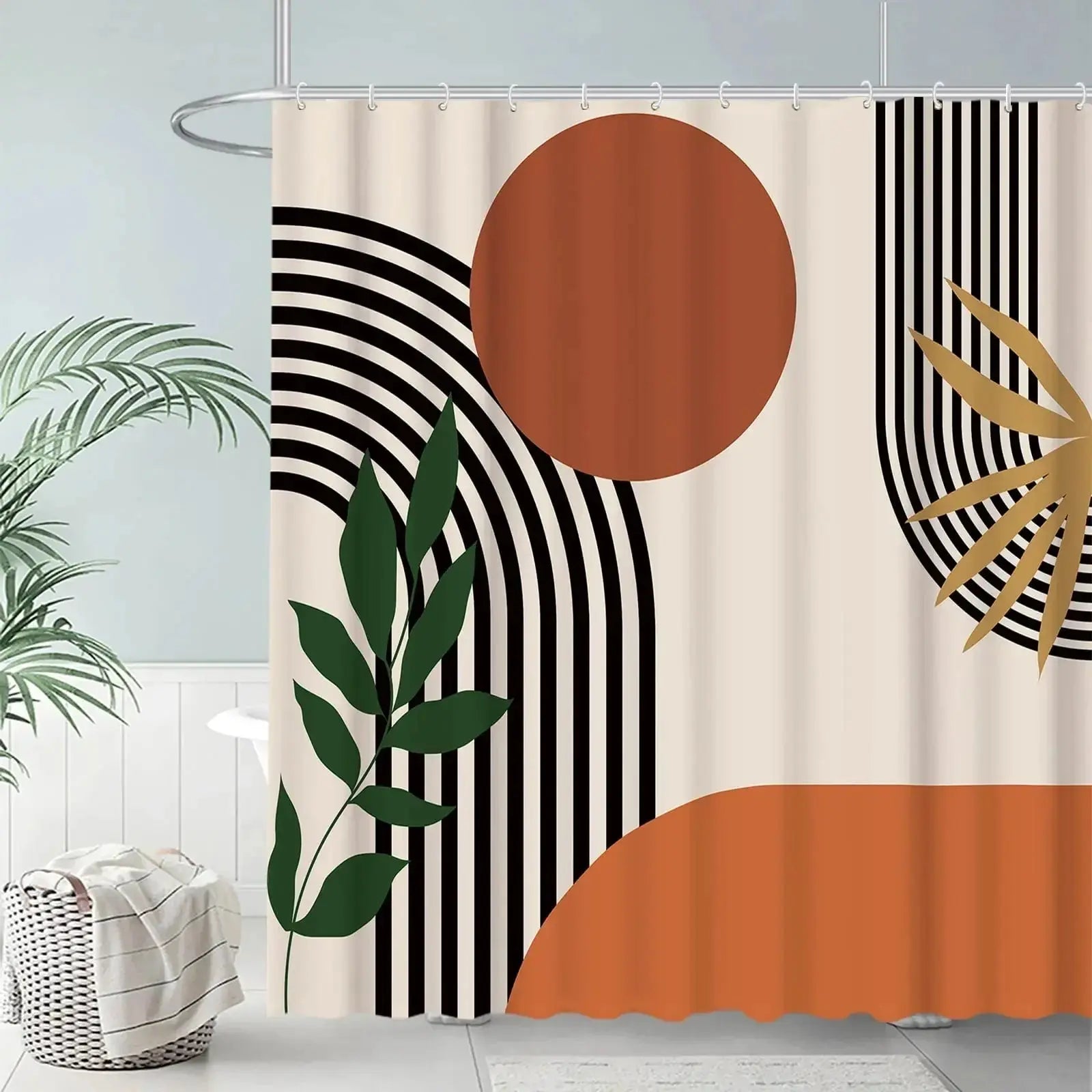 Rideau de douche, Terra Graphique RideauxDeDouche.com