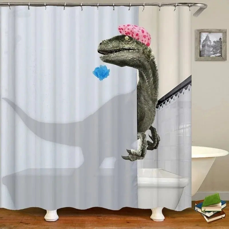 Rideau de douche, Dino Douche RideauxDeDouche.com