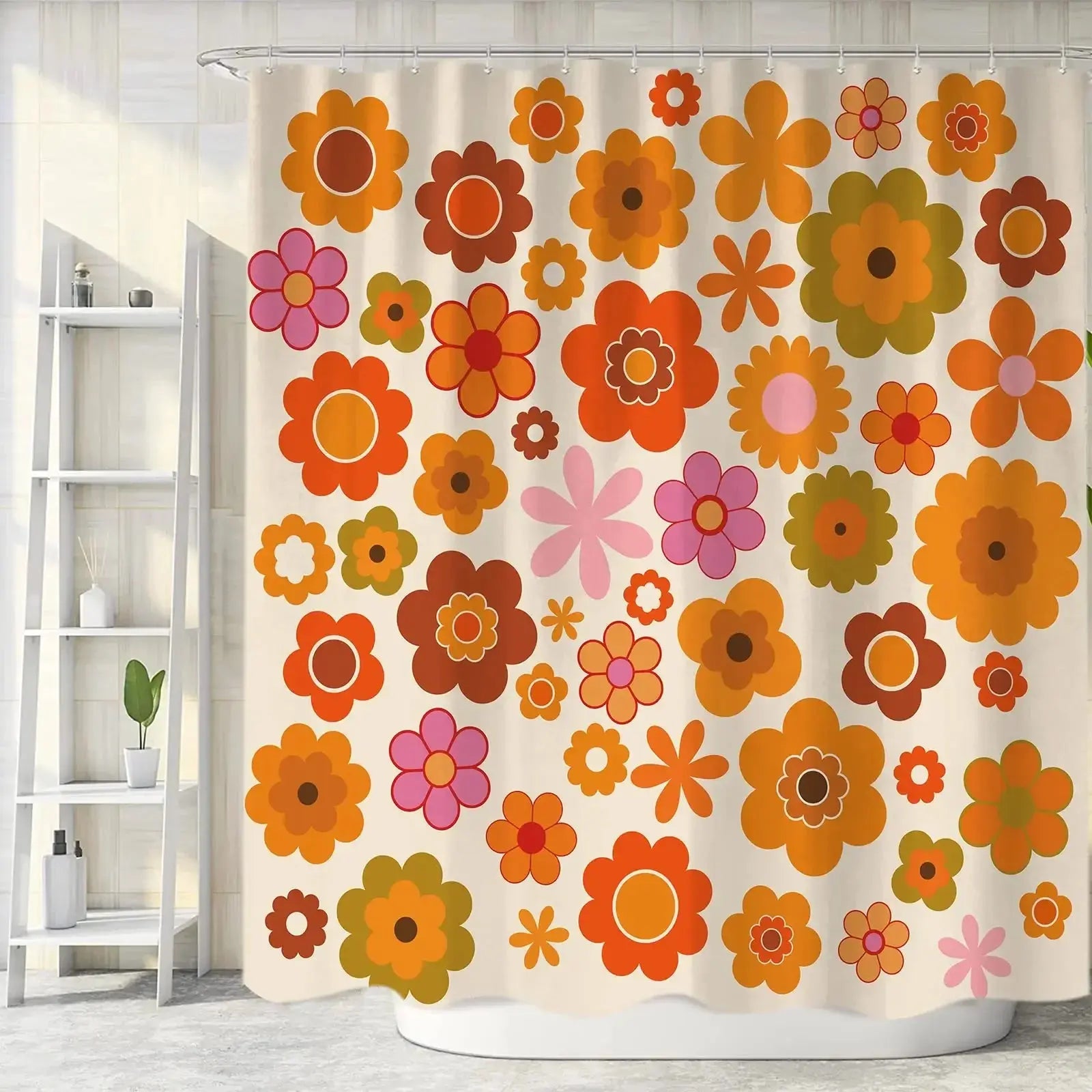 Rideau de douche, Flower Power RideauxDeDouche.com