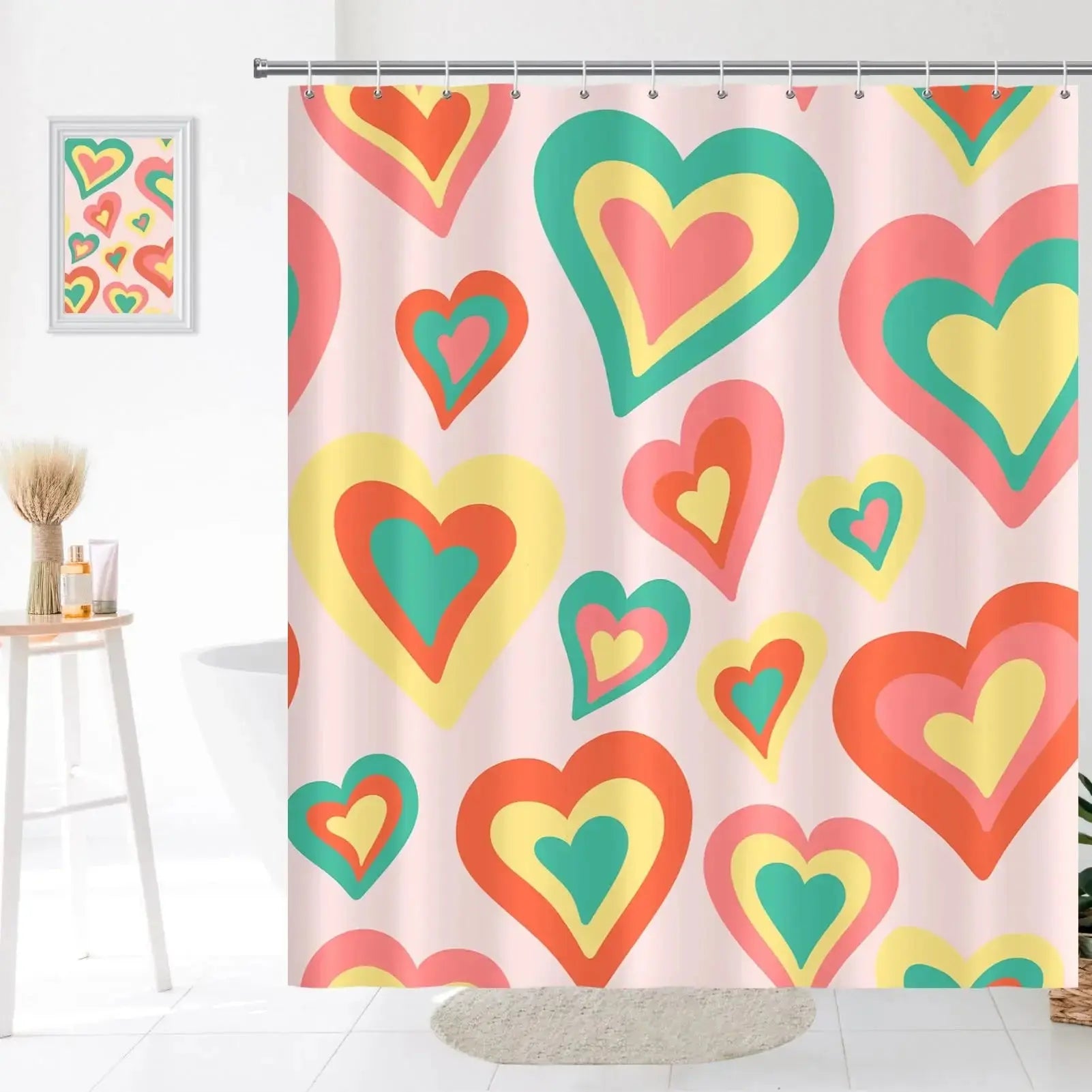 Rideau de douche, Pop Love RideauxDeDouche.com