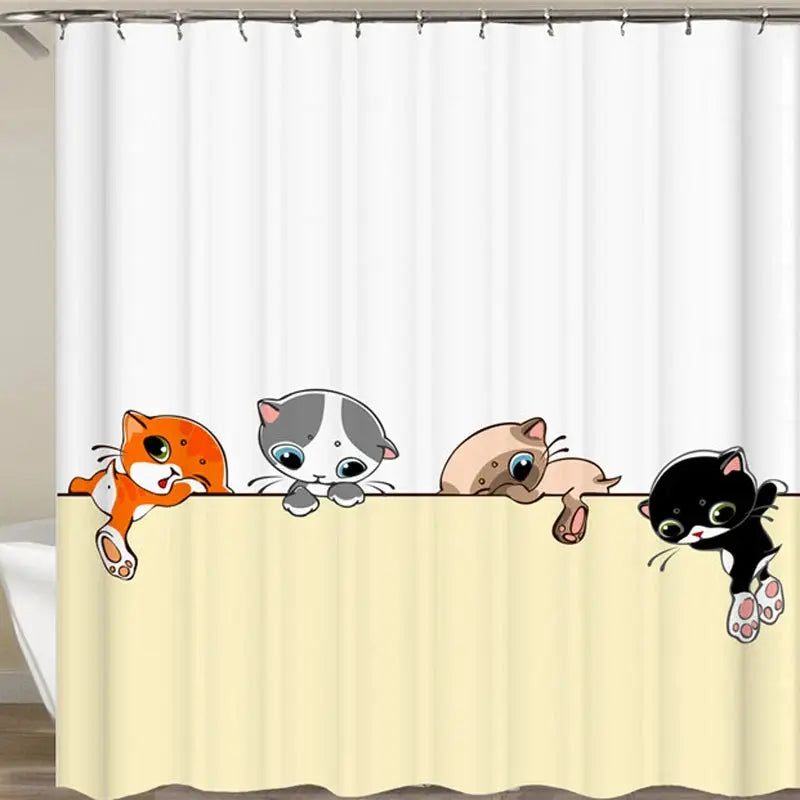 Rideau de douche, Chatons Curieux RideauxDeDouche.com