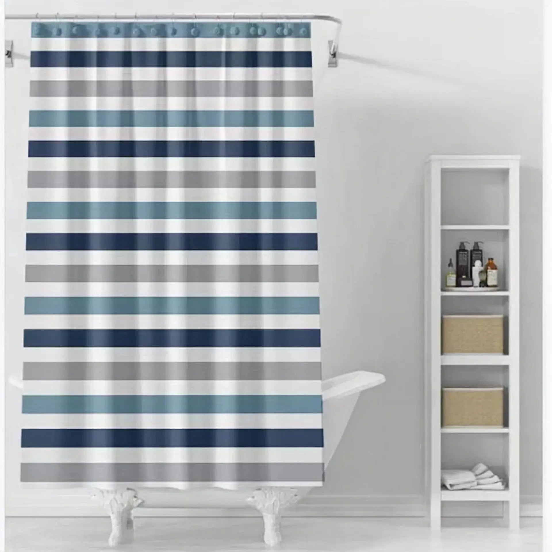 Portable Household Bath Curtain Waterproof And Mildew Proof Bathroom Partition Curtain Hanging Curtain No Need To Drill Holes RideauxDeDouche.com