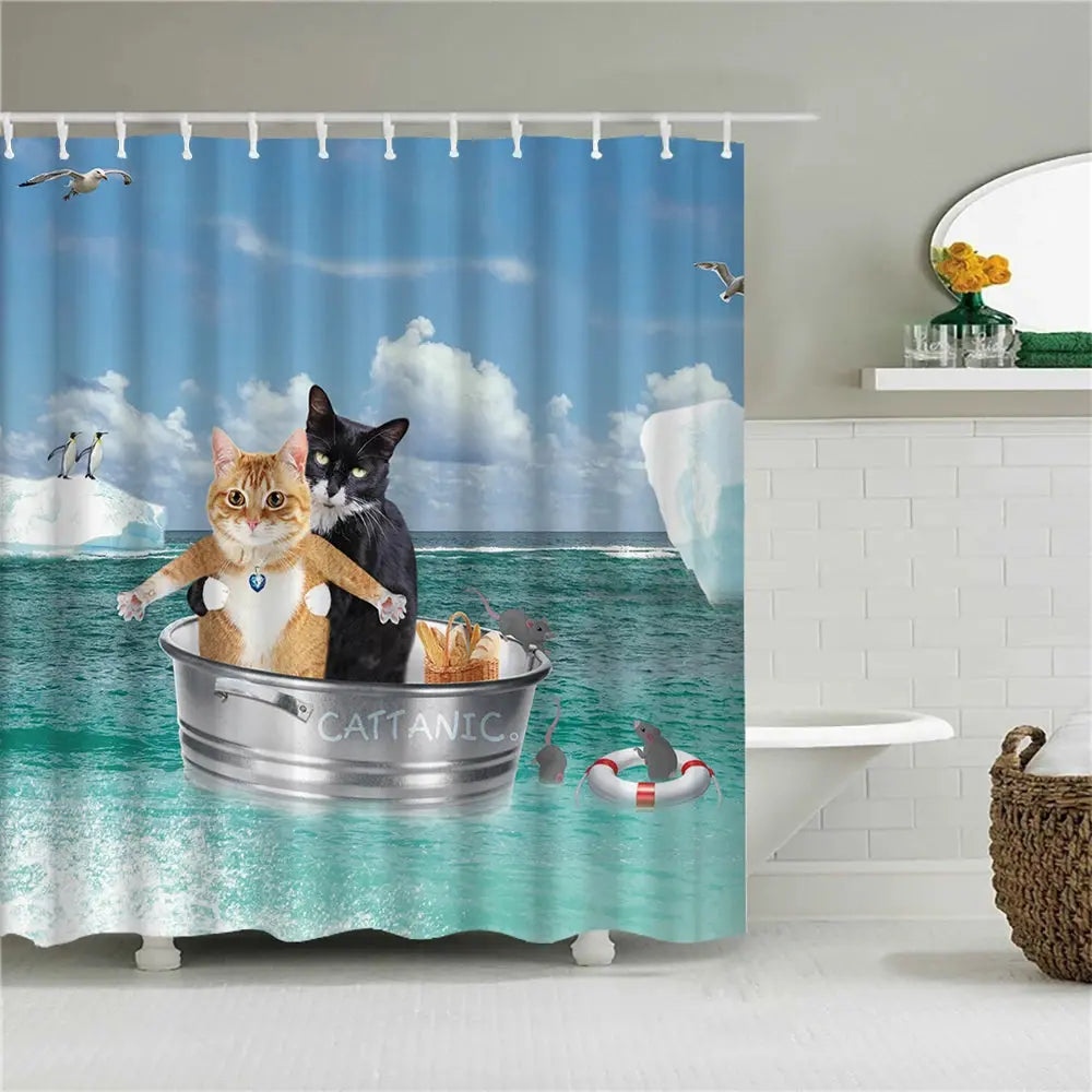 Rideau de douche, Cat Titanic RideauxDeDouche.com