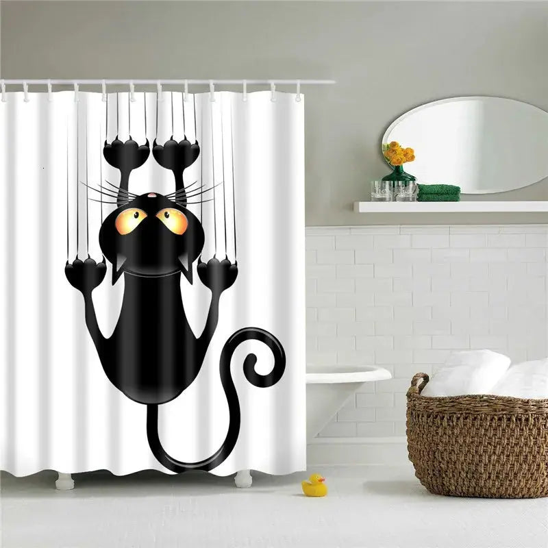 Rideau de douche, Chat Griffe RideauxDeDouche.com