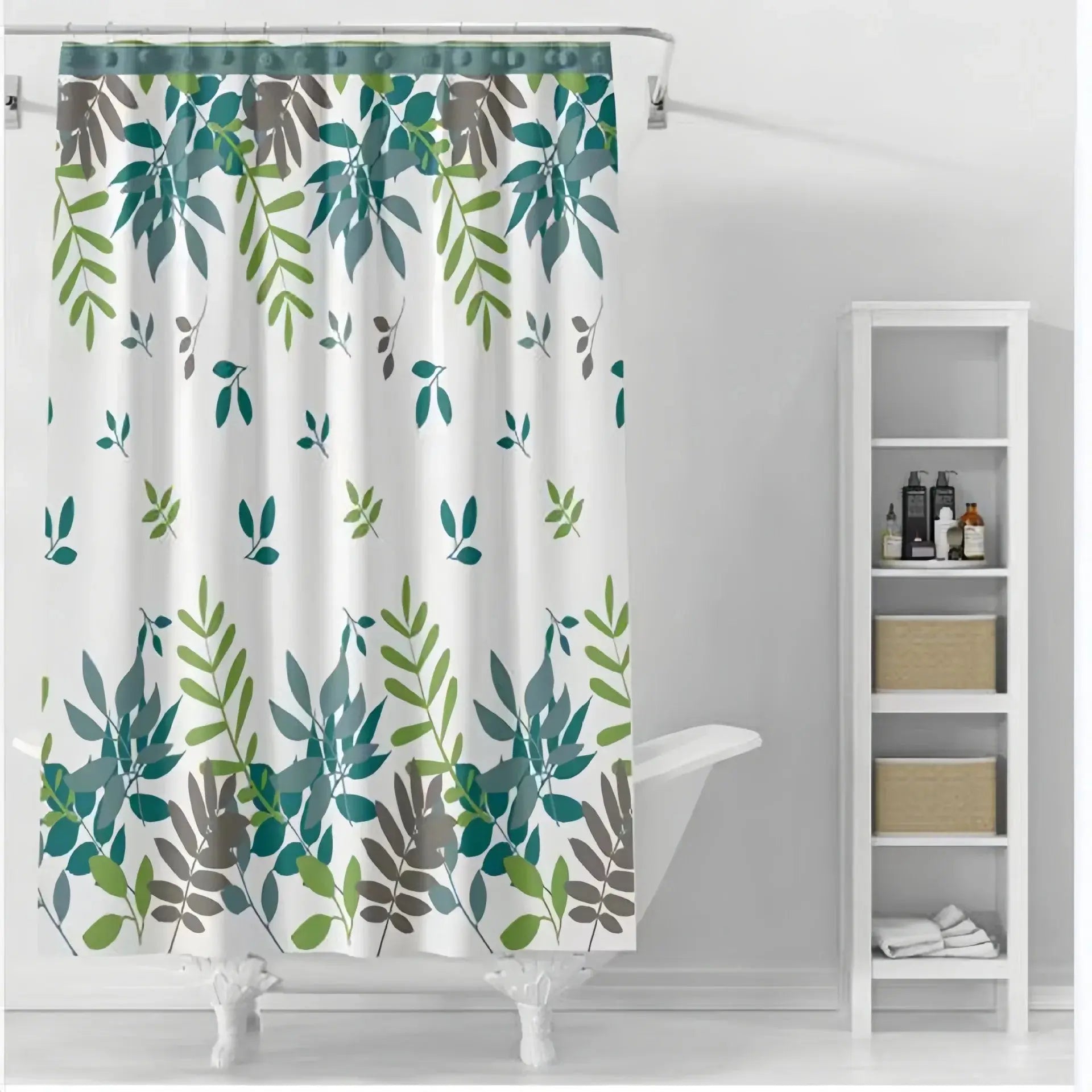 Portable Household Bath Curtain Waterproof And Mildew Proof Bathroom Partition Curtain Hanging Curtain No Need To Drill Holes RideauxDeDouche.com