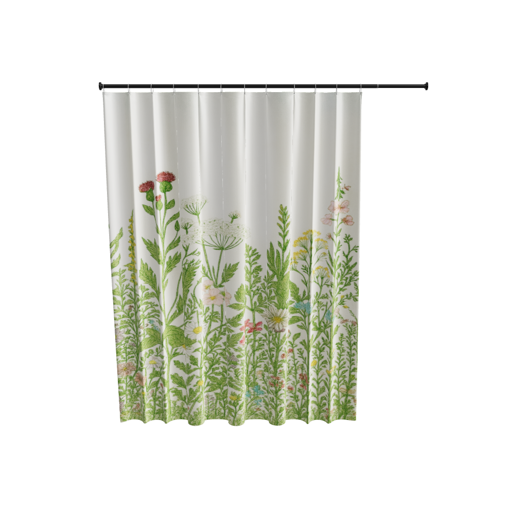 Rideau de douche, Jardin Sauvage