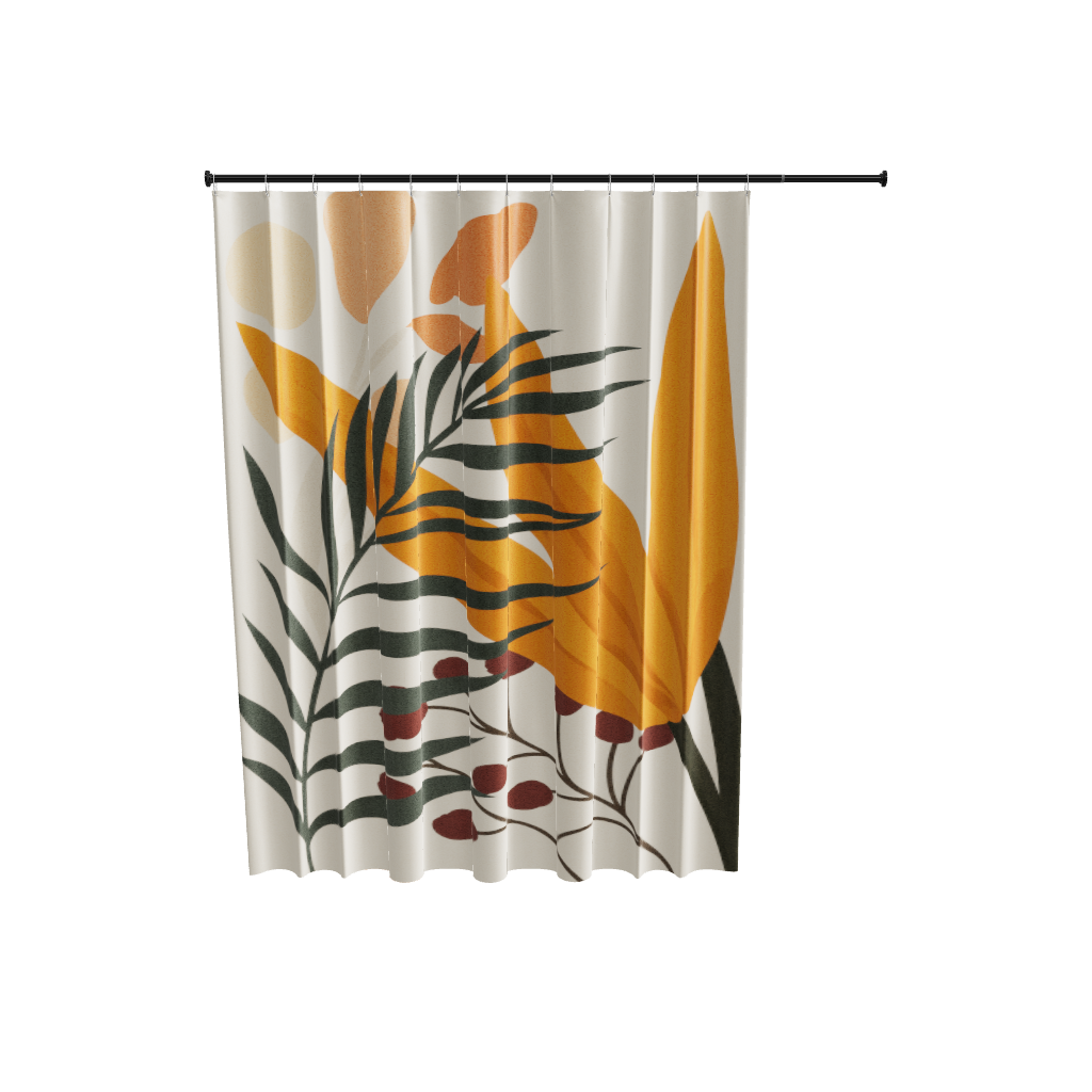 Rideau de douche, Jungle Flamboyante
