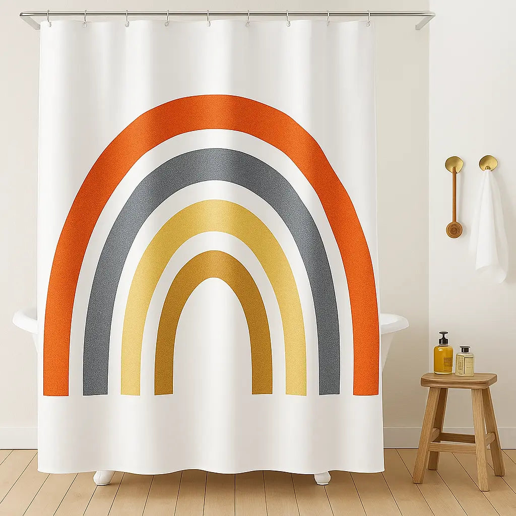Rideau de douche arc vintage imperméable