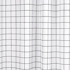 Rideau de douche blanc oslo grid imperméable