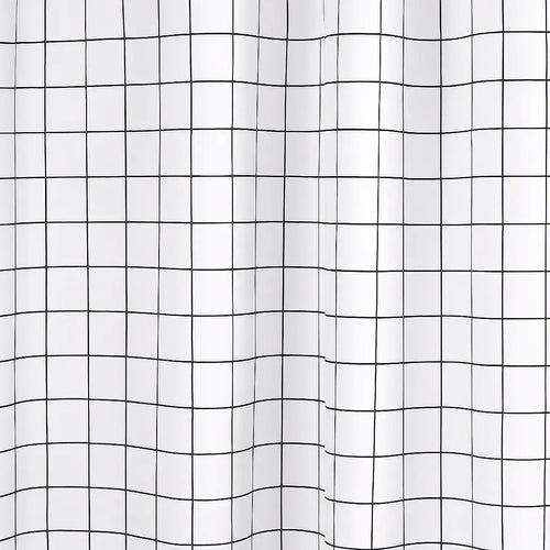 Rideau de douche blanc oslo grid imperméable