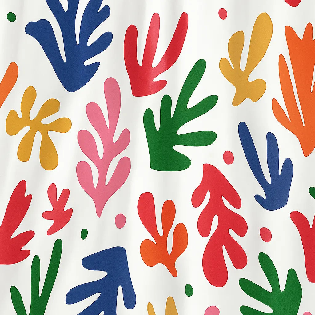 Rideau de douche inspiration matisse imperméable