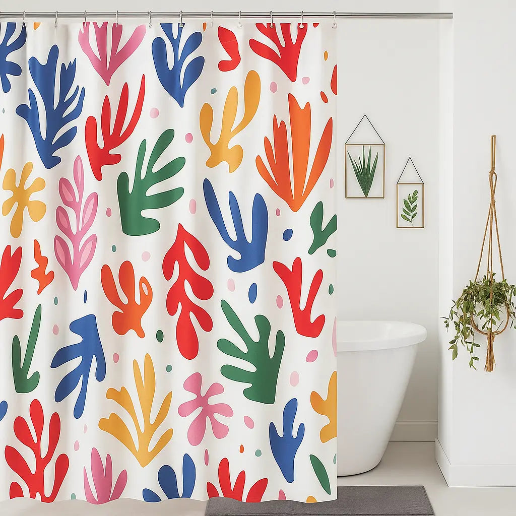 Rideau de douche inspiration matisse imperméable