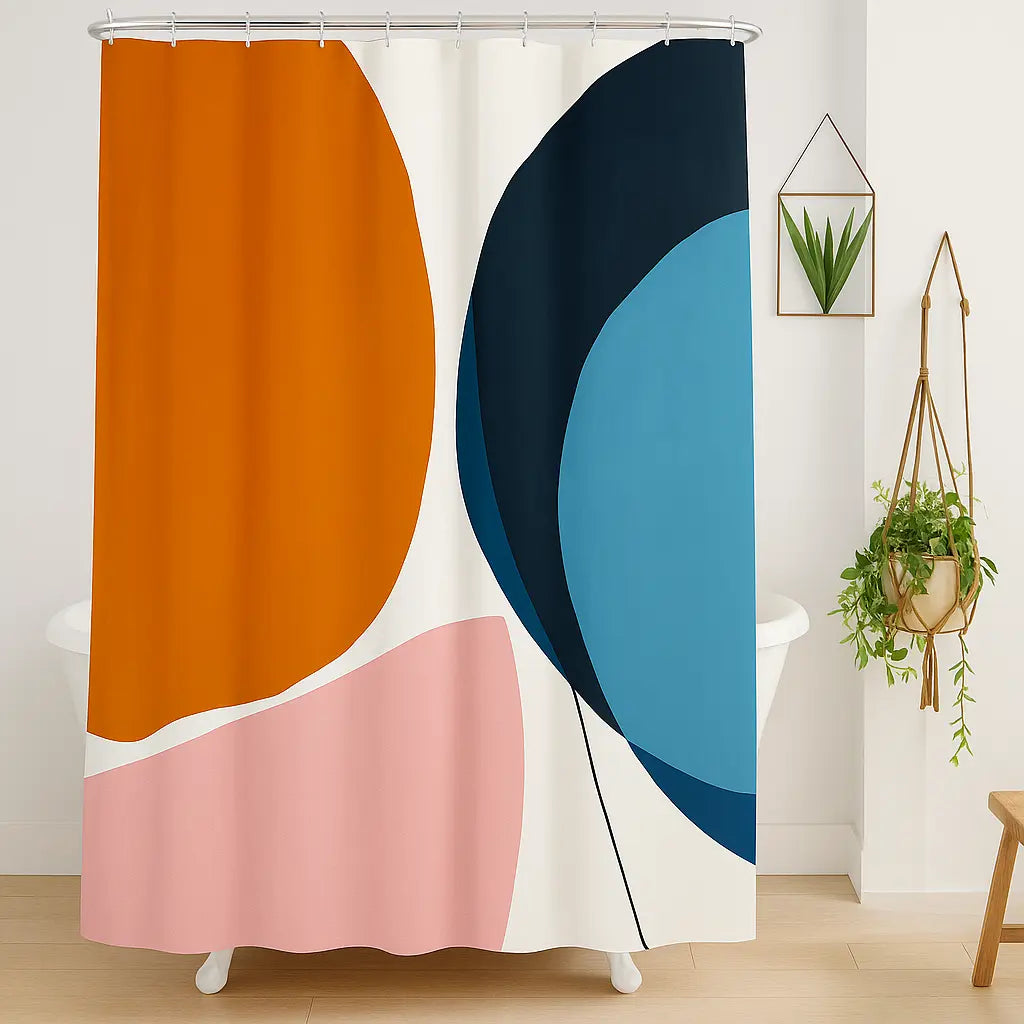 Rideau de douche mur de couleurs imperméable