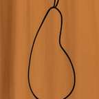 Rideau de douche poire ébène imperméable